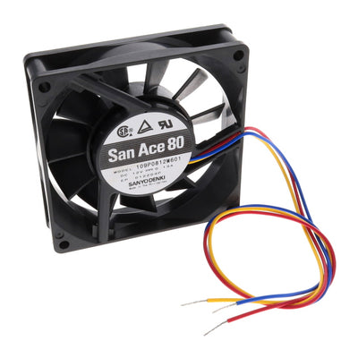 109P0812M601 by Sanyo Denki America Inc. - FAN AXIAL 80X20MM 12VDC WIRE