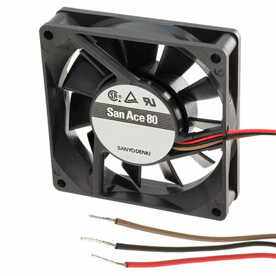 109P0812T6H12 by Sanyo Denki America Inc. - FAN AXIAL 80X20MM 12VDC WIRE