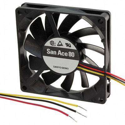 109P0812H702 by Sanyo Denki America Inc. - FAN AXIAL 80X15MM 12VDC WIRE