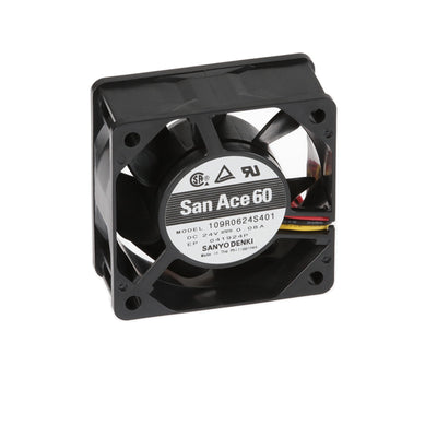 109R0624S401 by Sanyo Denki America Inc. - FAN AXIAL 60X25MM 24VDC WIRE