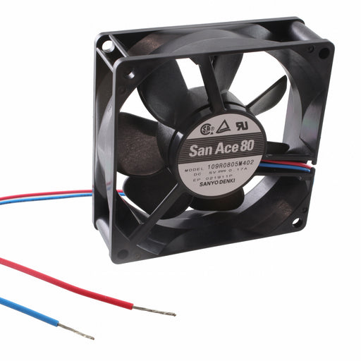 109R0805M402 by Sanyo Denki America Inc. - FAN AXIAL 80X25MM BALL 5VDC WIRE