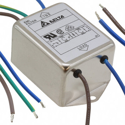 10DRCW5 by Delta Electronics - LINE FILTER 115/250VAC 10A CHASS