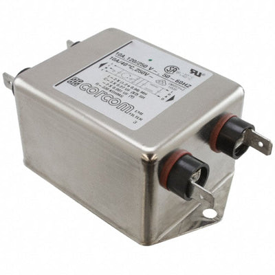 10MV1 by TE Connectivity Corcom Filters - LINE FILTER 250VAC 10A CHASS MNT