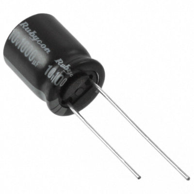 10ZLH1000MEFC10X12.5 by Rubycon - ALUMIN CAP 1000UF 20% 10V RADIAL