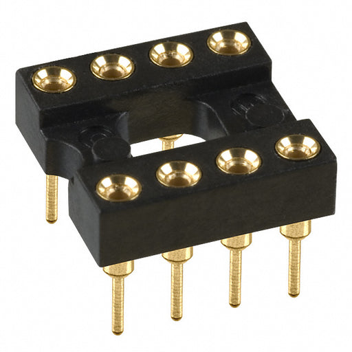 110-13-308-41-001000 by Mill-Max Manufacturing Corp. - CONNECTOR IC DIP SOCKET 8POS GOLD