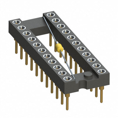 110-13-322-41-801000 by Mill-Max Manufacturing Corp. - CONNECTOR IC DIP SOCKET 22POS GOLD