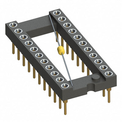 110-13-422-41-801000 by Mill-Max Manufacturing Corp. - CONNECTOR IC DIP SOCKET 22POS GOLD