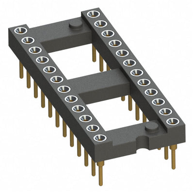 110-13-424-41-001000 by Mill-Max Manufacturing Corp. - CONNECTOR IC DIP SOCKET 24POS GOLD