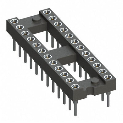 110-91-324-41-001000 by Mill-Max Manufacturing Corp. - CONNECTOR IC DIP SOCKET 24POS GOLD