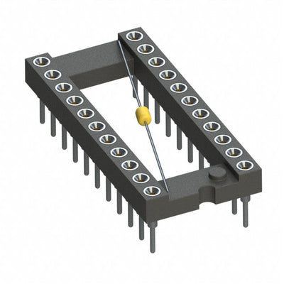 110-93-422-41-801000 by Mill-Max Manufacturing Corp. - CONNECTOR IC DIP SOCKET 22POS GOLD