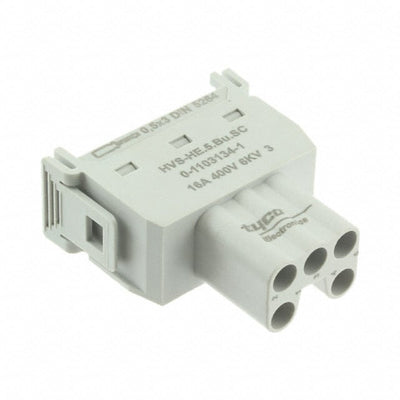 1103134-1 by TE Connectivity AMP Connectors - MODULE FEMALE 5POS TENSION CLAMP