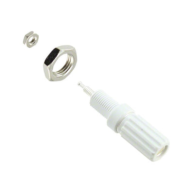 111-0101-001 by Cinch Connectivity Solutions Johnson - CONNECTOR BIND POST KNURLED WHITE