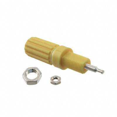111-0107-001 by Cinch Connectivity Solutions Johnson - CONNECTOR BIND POST KNURLED YELLOW