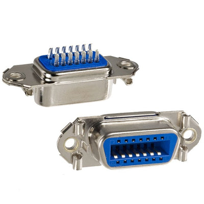 111-014-203L001 by NorComp Inc. - CONNECTOR SCSI RCPT 14P STR SLDR CUP