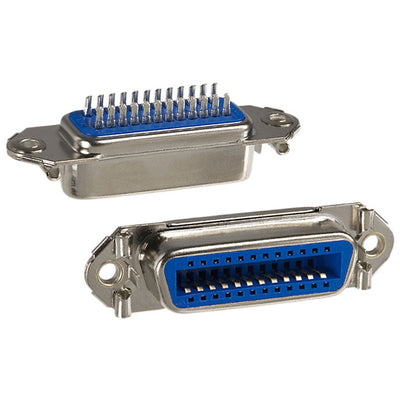 111-024-203L001 by NorComp Inc. - CONNECTOR SCSI RCPT 24P STR SLDR CUP