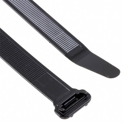 111-12300 by HellermannTyton - CABLE TIE LOCKING BLK 120LBS 9.1