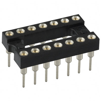 111-43-314-41-001000 by Mill-Max Manufacturing Corp. - CONNECTOR IC DIP SOCKET 14POS GOLD