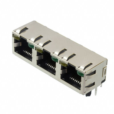 1116132-1 by TE Connectivity AMP Connectors - CONNECTOR MOD JACK R/A 8P8C SHIELDED