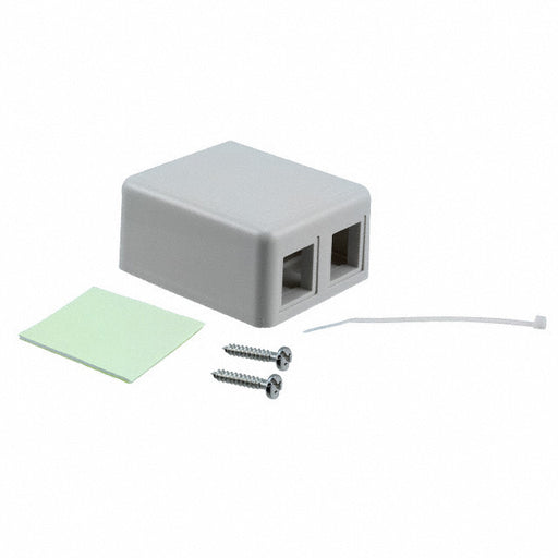 1116698-1 by TE Connectivity AMP Connectors - MOD BOX SMD 2PORT ALMOND