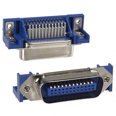 112-024-113-001 by NorComp Inc. - CONNECTOR SCSI PLUG 24POS R/A SOLDER