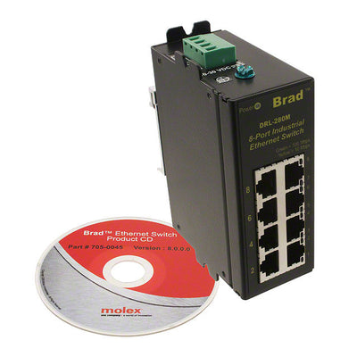 1120360038 by Molex - NETWORK SWITCH-UNMANAGED 8 PORT