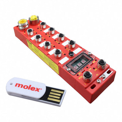 1120955111 by Molex - SIO;EI;IP67;60MM;8P5;12I/4O;PNP;