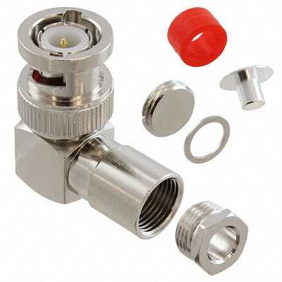 112356 by Amphenol RF - CONNECTOR BNC PLUG R/A 50 OHM SOLDER