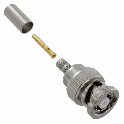 112514RP by Amphenol RF - CONNECTOR RP-BNC PLUG STR 50OHM CRIMP
