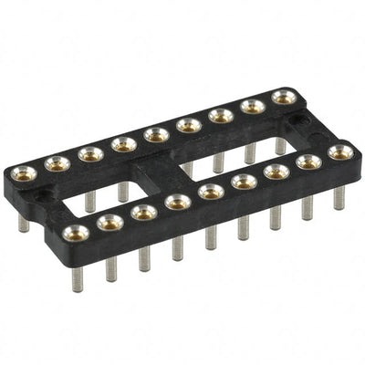 115-43-318-41-003000 by Mill-Max Manufacturing Corp. - CONNECTOR IC DIP SOCKET 18POS GOLD