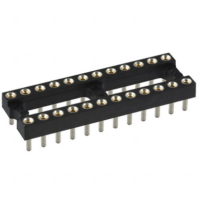 115-43-324-41-001000 by Mill-Max Manufacturing Corp. - CONNECTOR IC DIP SOCKET 24POS GOLD