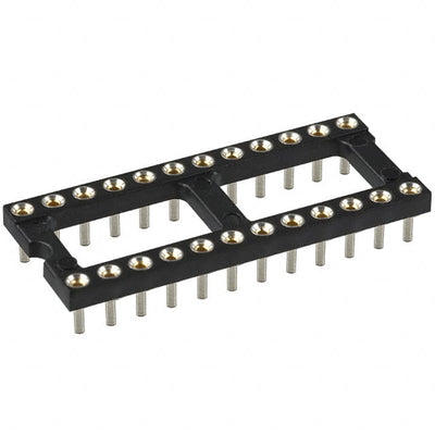 115-43-424-41-003000 by Mill-Max Manufacturing Corp. - CONNECTOR IC DIP SOCKET 24POS GOLD