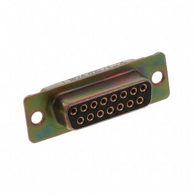 M24308/1-2F by Cinch Connectivity Solutions - CONNECTOR D-SUB RCPT 15POS PNL MNT