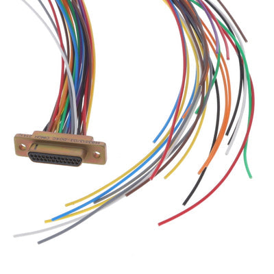 M83513/03-D04C by Cinch Connectivity Solutions - 25 POS PLUG 36"" COLR PTFE CD PLT