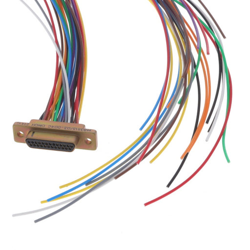 M83513/03-D04C by Cinch Connectivity Solutions - 25 POS PLUG 36"" COLR PTFE CD PLT