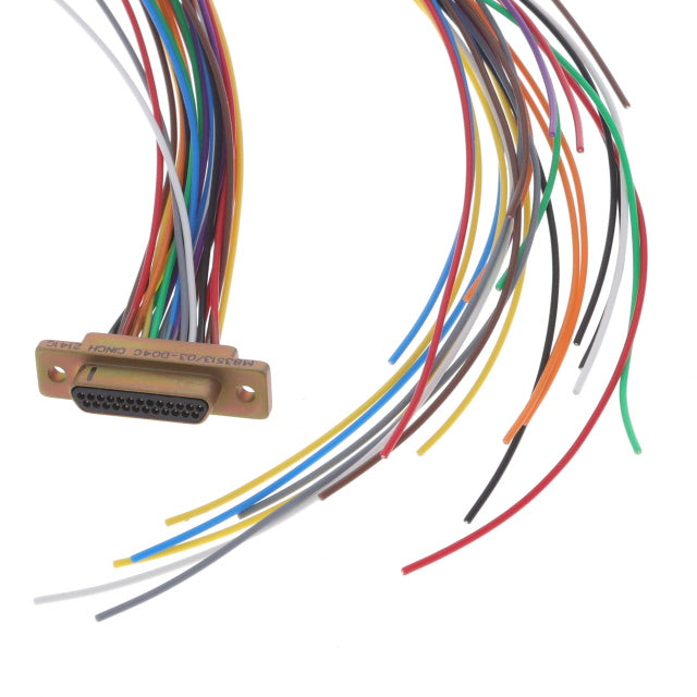 M83513/03-D04C by Cinch Connectivity Solutions - 25 POS PLUG 36"" COLR PTFE CD PLT