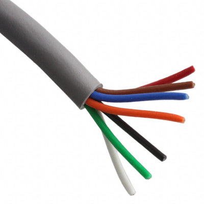 1177C SL005 by Alpha Wire - CABLE 7COND 22AWG SLATE 100