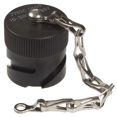 10-580903-18Y by Amphenol Industrial Operations - CONNECTOR PROTECTIVE COVER 18 BLACK