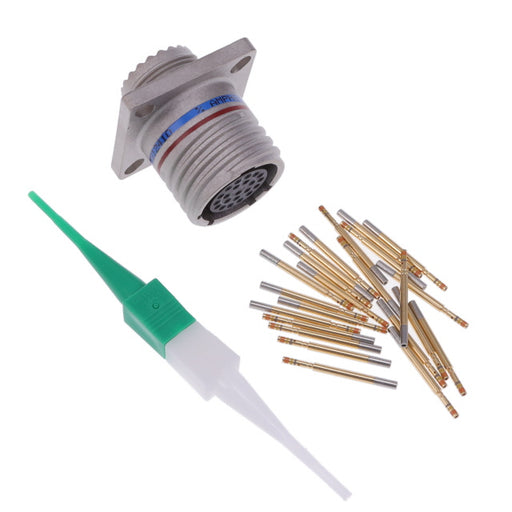 D38999/20MC35SN by Amphenol Aerospace Operations - CONNECTOR RECPT FMALE 22POS GOLD CRIMP