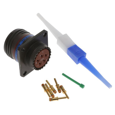 D38999/20WD5PN by Amphenol Aerospace Operations - CONNECTOR RECPT MALE 5POS GOLD CRIMP