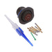 D38999/24WD5SN by Amphenol Aerospace Operations - CONNECTOR RECPT FMALE 5POS GOLD CRIMP