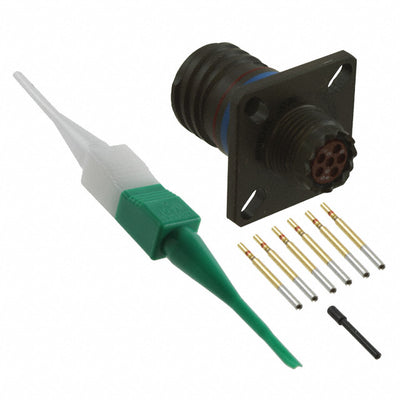 D38999/20WA35SN by Amphenol Aerospace Operations - CONNECTOR RECPT FMALE 6POS GOLD CRIMP