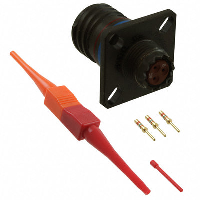 D3899920WA98PN by Amphenol Aerospace Operations - CONNECTOR RECPT MALE 3POS GOLD CRIMP
