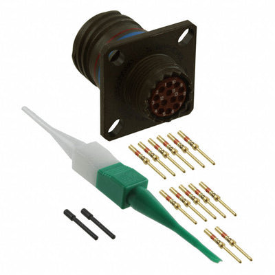 D38999/20WB35PN by Amphenol Aerospace Operations - CONNECTOR RECPT MALE 13POS GOLD CRIMP