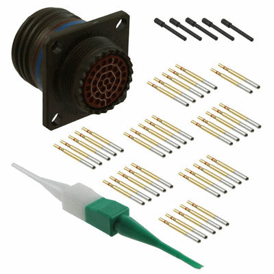 D38999/20WD35SN by Amphenol Aerospace Operations - CONNECTOR RECPT FMALE 37POS GOLD CRIMP