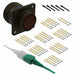 D38999/20WD35SN by Amphenol Aerospace Operations - CONNECTOR RECPT FMALE 37POS GOLD CRIMP
