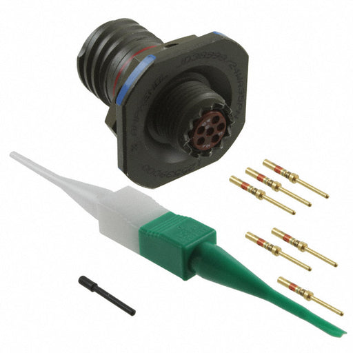 D38999/24WA35PN by Amphenol Aerospace Operations - CONNECTOR RECPT MALE 6POS GOLD CRIMP