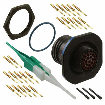 D38999/24WC35PN by Amphenol Aerospace Operations - CONNECTOR RECPT MALE 22POS GOLD CRIMP