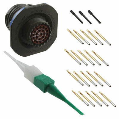 D38999/24WC35SN by Amphenol Aerospace Operations - CONNECTOR RECPT FMALE 22POS GOLD CRIMP