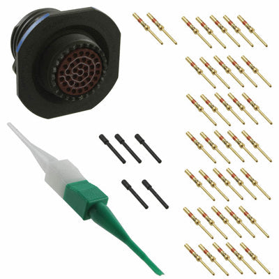 D38999/24WD35PN by Amphenol Aerospace Operations - CONNECTOR RECPT MALE 37POS GOLD CRIMP