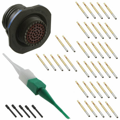 D38999/24WD35SN by Amphenol Aerospace Operations - CONNECTOR RECPT FMALE 37POS GOLD CRIMP